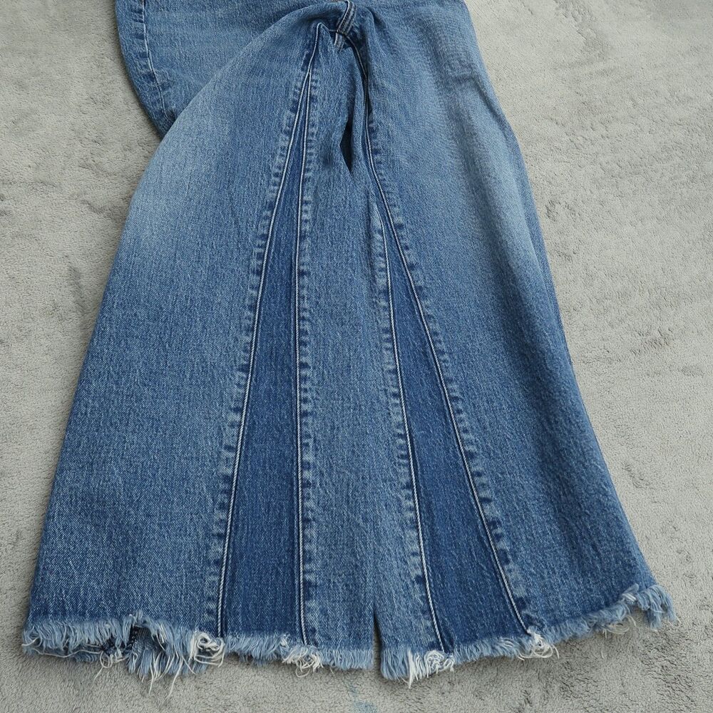 Abercrombie & Fitch Blue Wide Leg Jeans - Picture 3 of 16